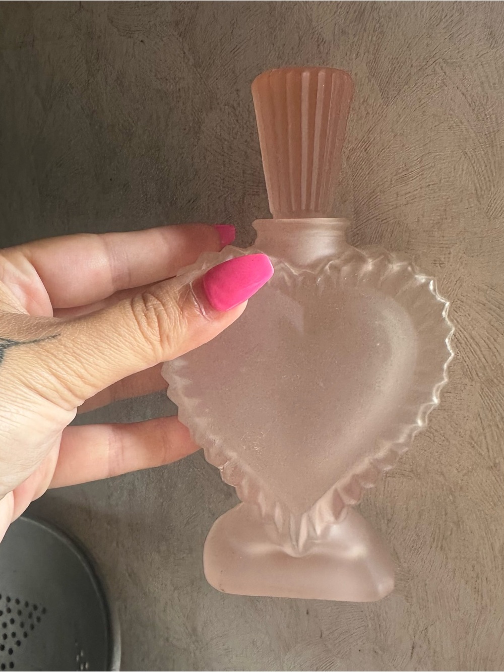 Vtg | Satin Glass Perfume Decanter